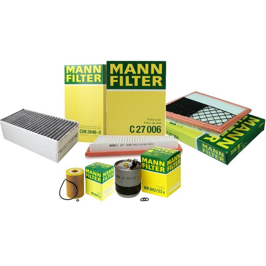 Mercedes Air / Cabin Air / Fuel / Engine Oil Filter Kit 164830021864 - MANN-FILTER 3739402KIT